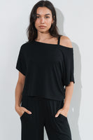 Vitality Vital® Off Shoulder Tee - Midnight