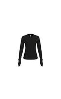 Vitality Float Rib Henley Top - Midnight