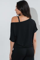Vitality Vital® Off Shoulder Tee - Midnight