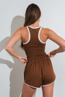 Vitality Motive Dolphin Short - Toffee Contrast