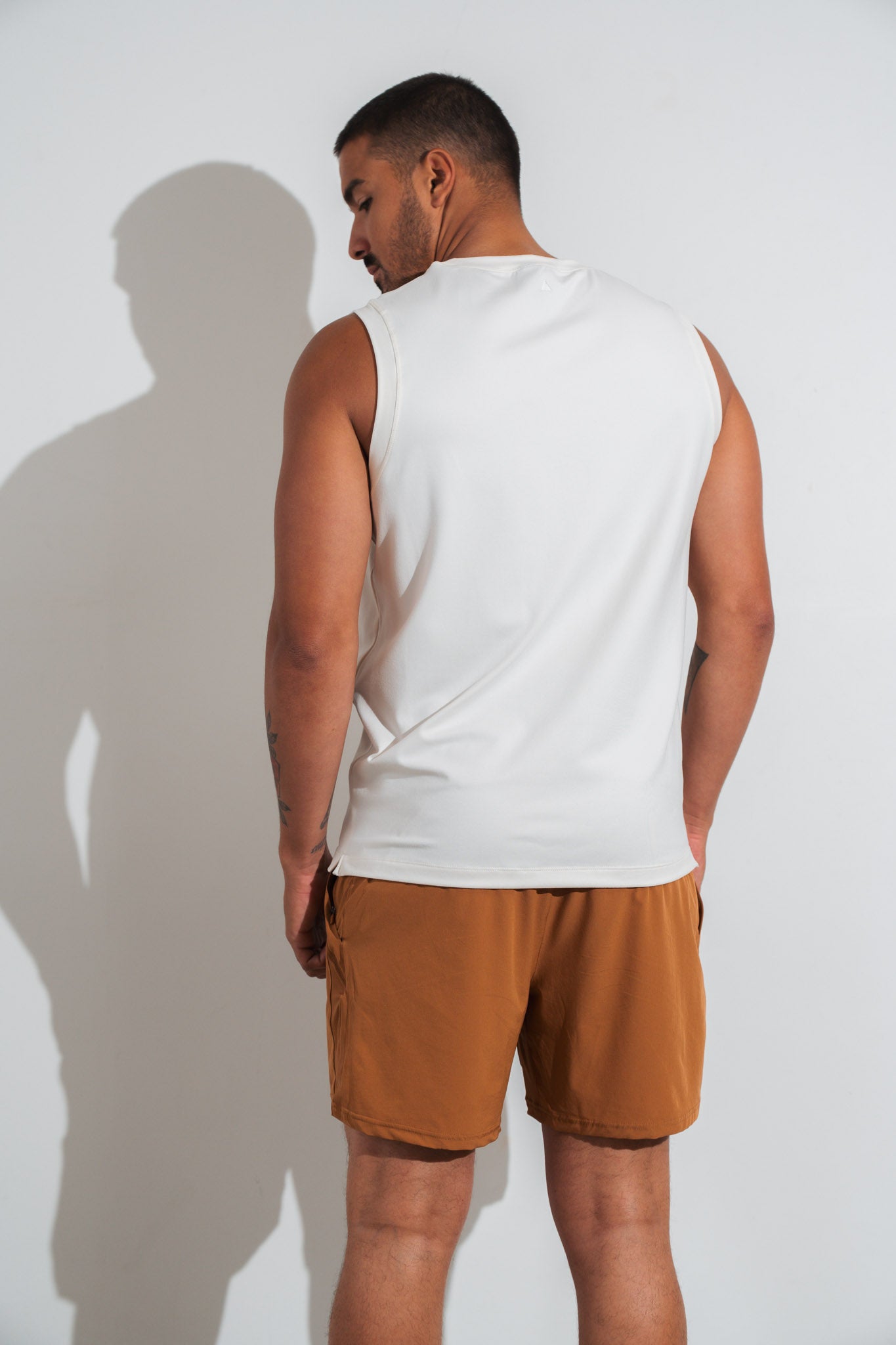 Vitality Motive Men's Crew Tank - Oat