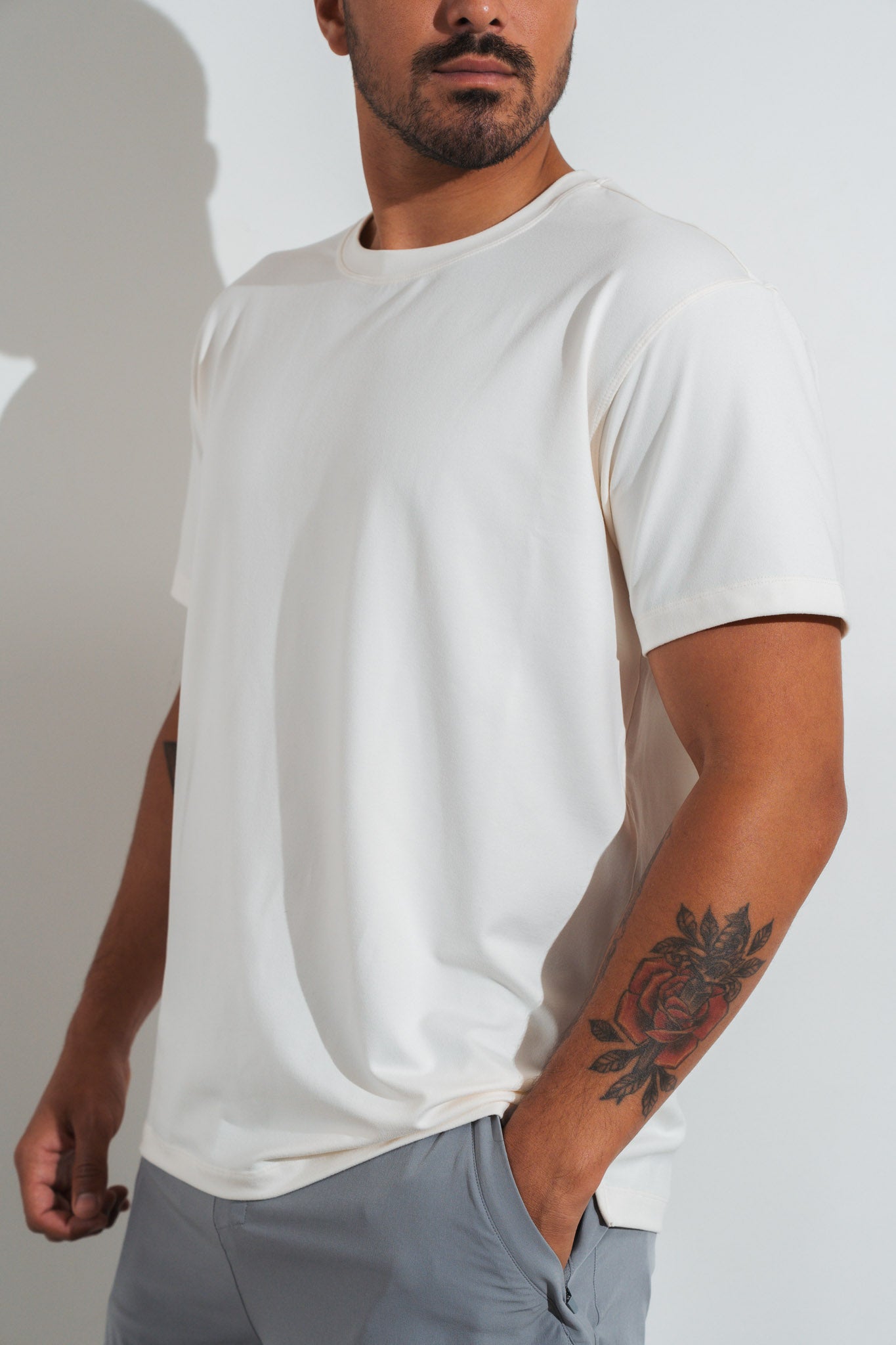 Vitality Motive Men's Crew Tee - Oat