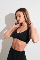 Vitality Float V Bralette - Midnight