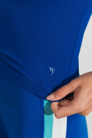 Vitality Motive Scoop Tee - River Contrast