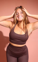 Vitality Pulse® Halter Bra - Chocolate Bar