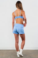 Vitality Float Rib Foldover Short - Sky
