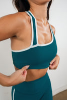 Cloud II™ Swoop Bra - Spruce Contrast