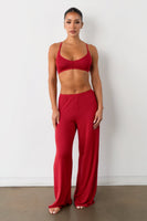 Vitality Float Rib Boxer Pant - Crimson