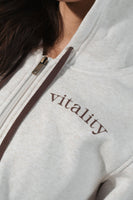 Vitality Cozy® Women's Zip - Oat Marl