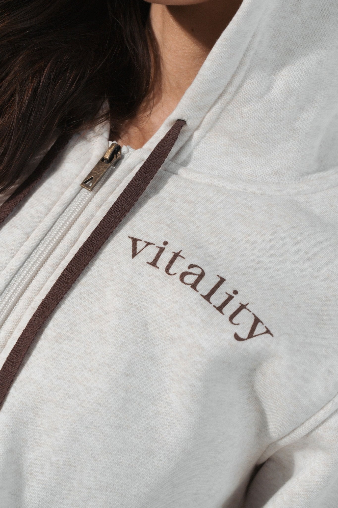 Vitality Cozy® Women's Zip - Oat Marl