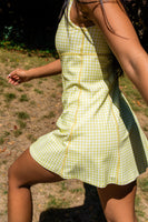Cloud II™ Babydoll Dress - Pear Gingham