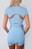 Vitality Flow Wrap Cap Sleeve - Clearwater