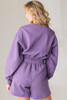 Vitality Cozy® Crop Crew - Violet