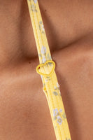 Cloud II™ Micro Halter Bra - Sunny Microfloral