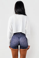 Vitality Flow Crop Long Sleeve - Snow