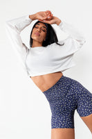 Vitality Flow Crop Long Sleeve - Snow