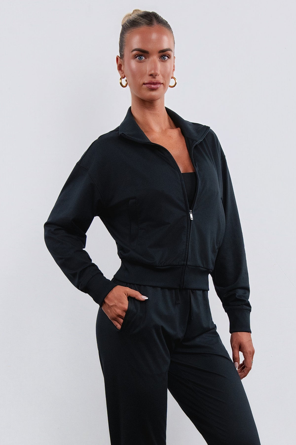 Vitality Marshmallow Zip Up Jacket - Midnight