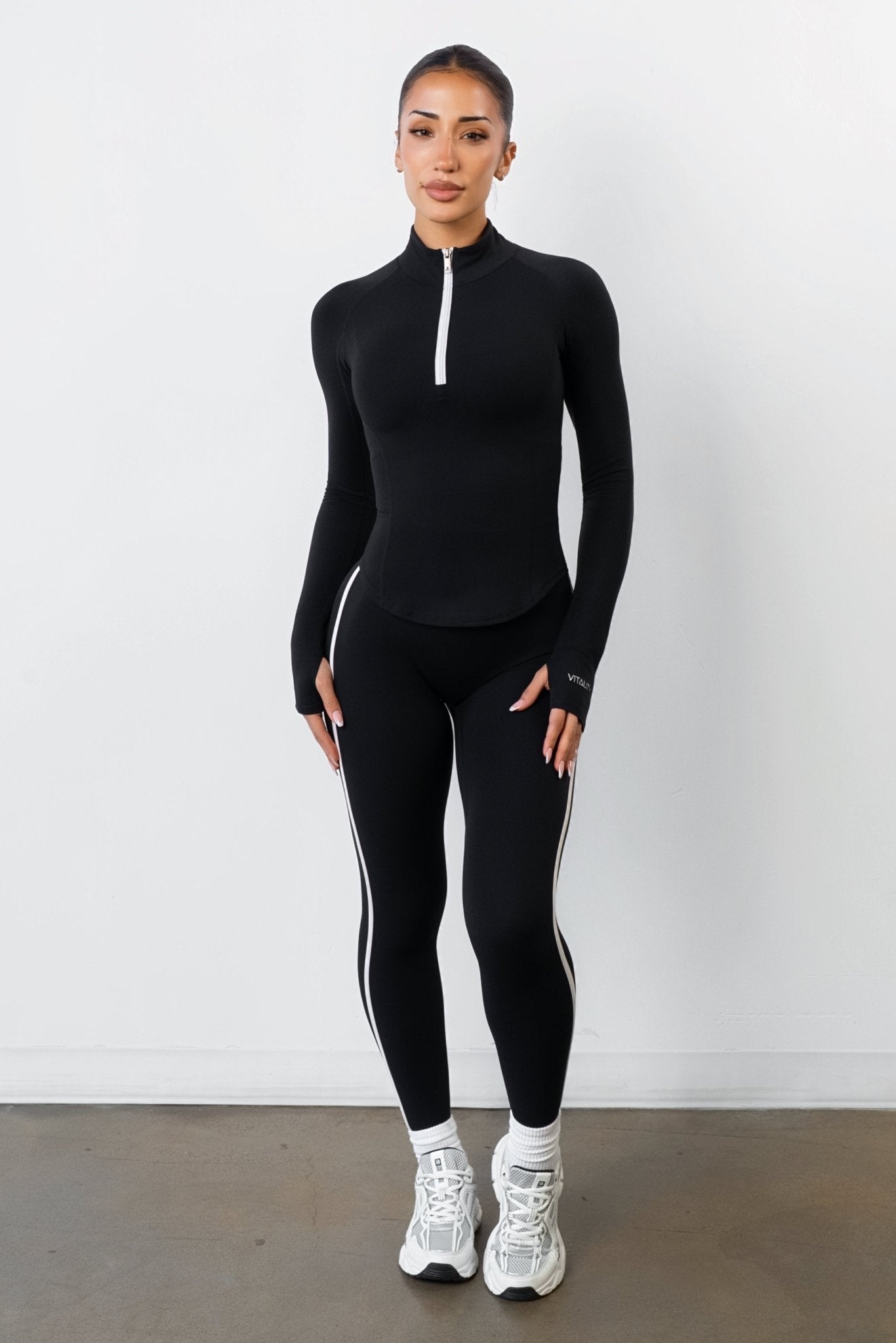 Cloud II™ Half Zip Top - Midnight Contrast