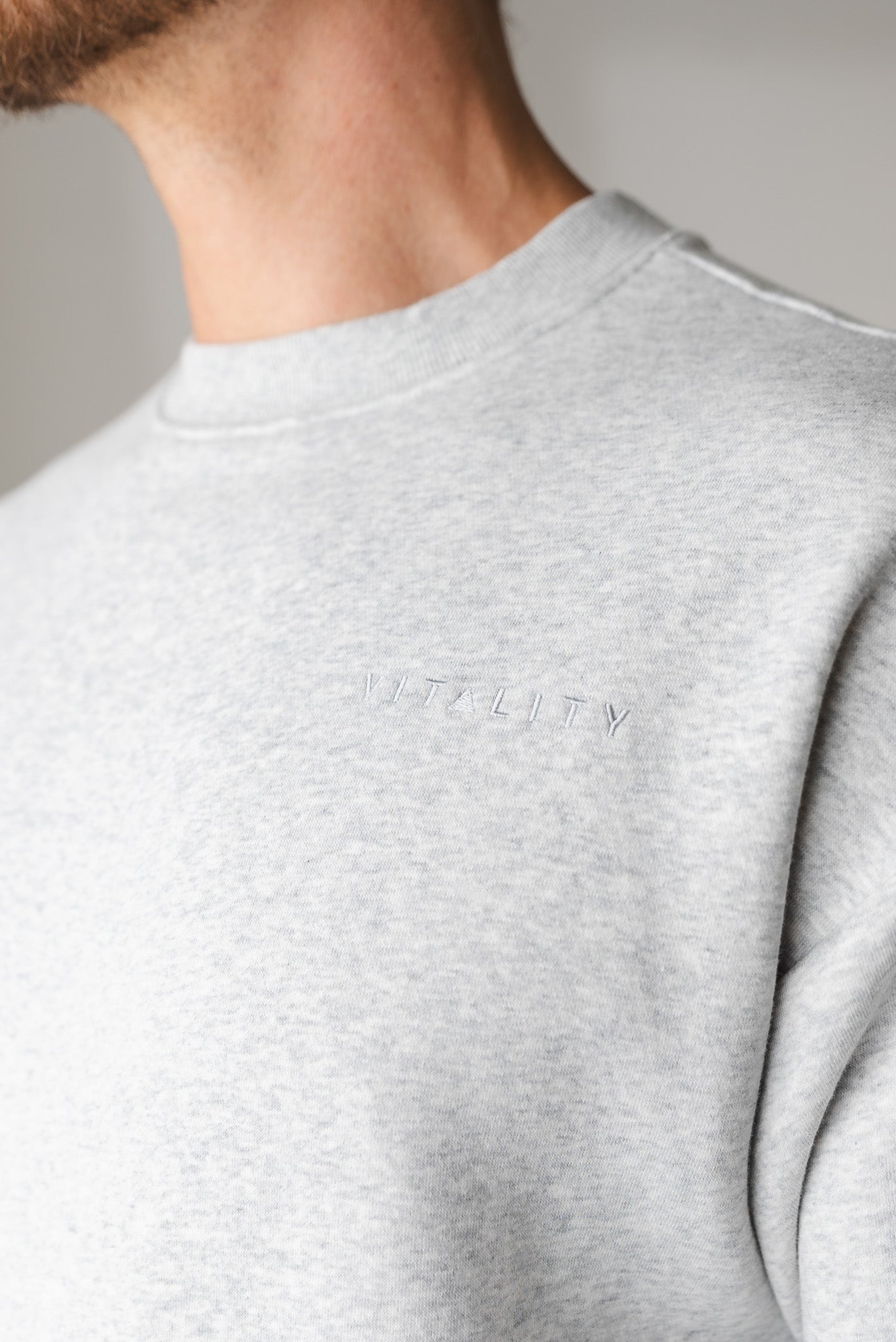 Vitality Cozy® Uni Crew - Stone Marl