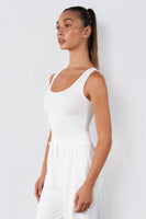 Vitality Basis® U Cropped Tank - Snow