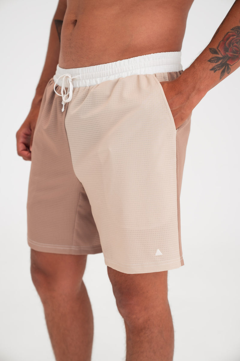 メンズウェア #ADJUSTABLE SHORTS - BEIGE - Vitality Drift Men's Short - Khaki Combo