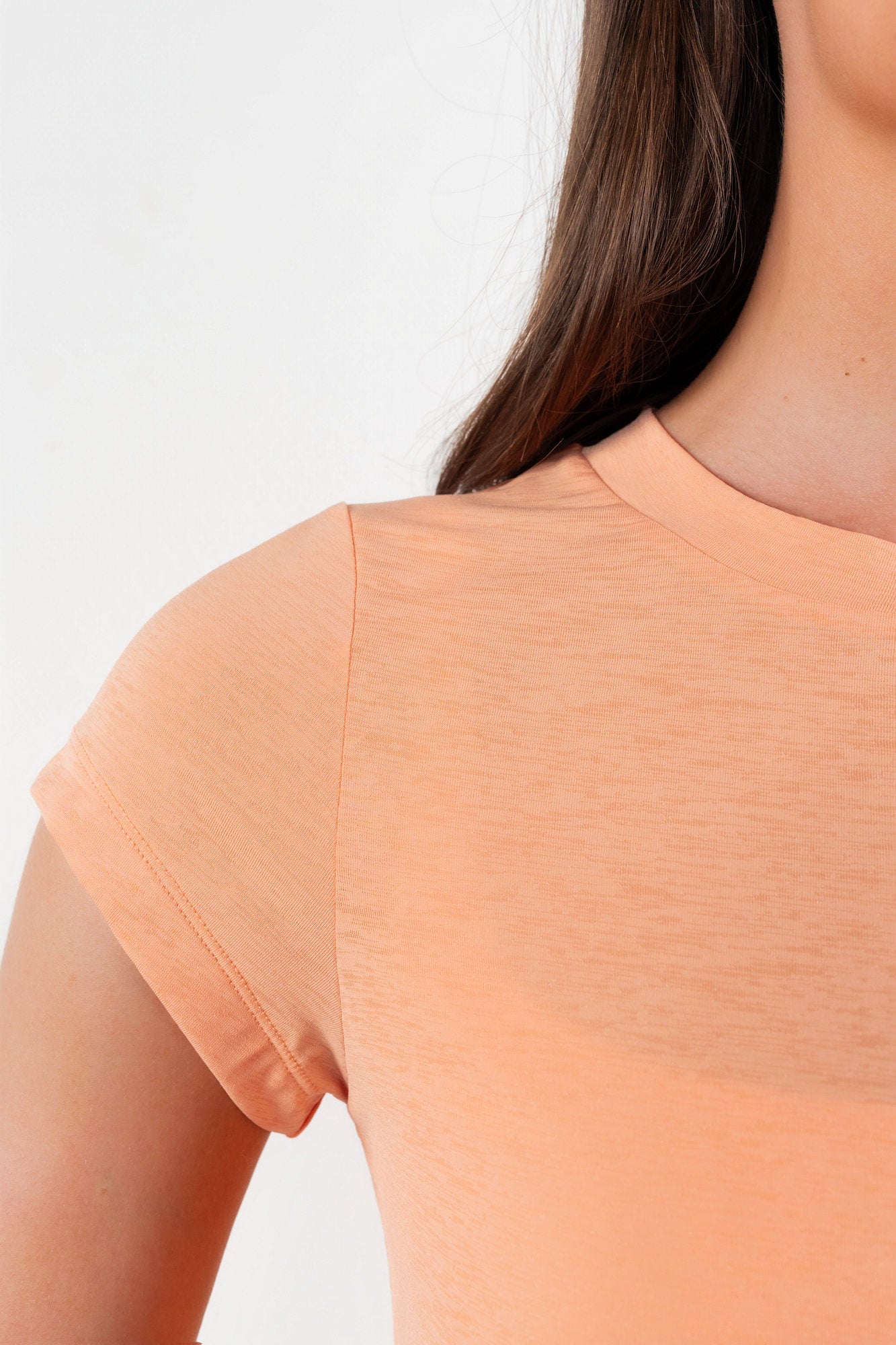 Vitality Flow Simple Tee - Light Peach