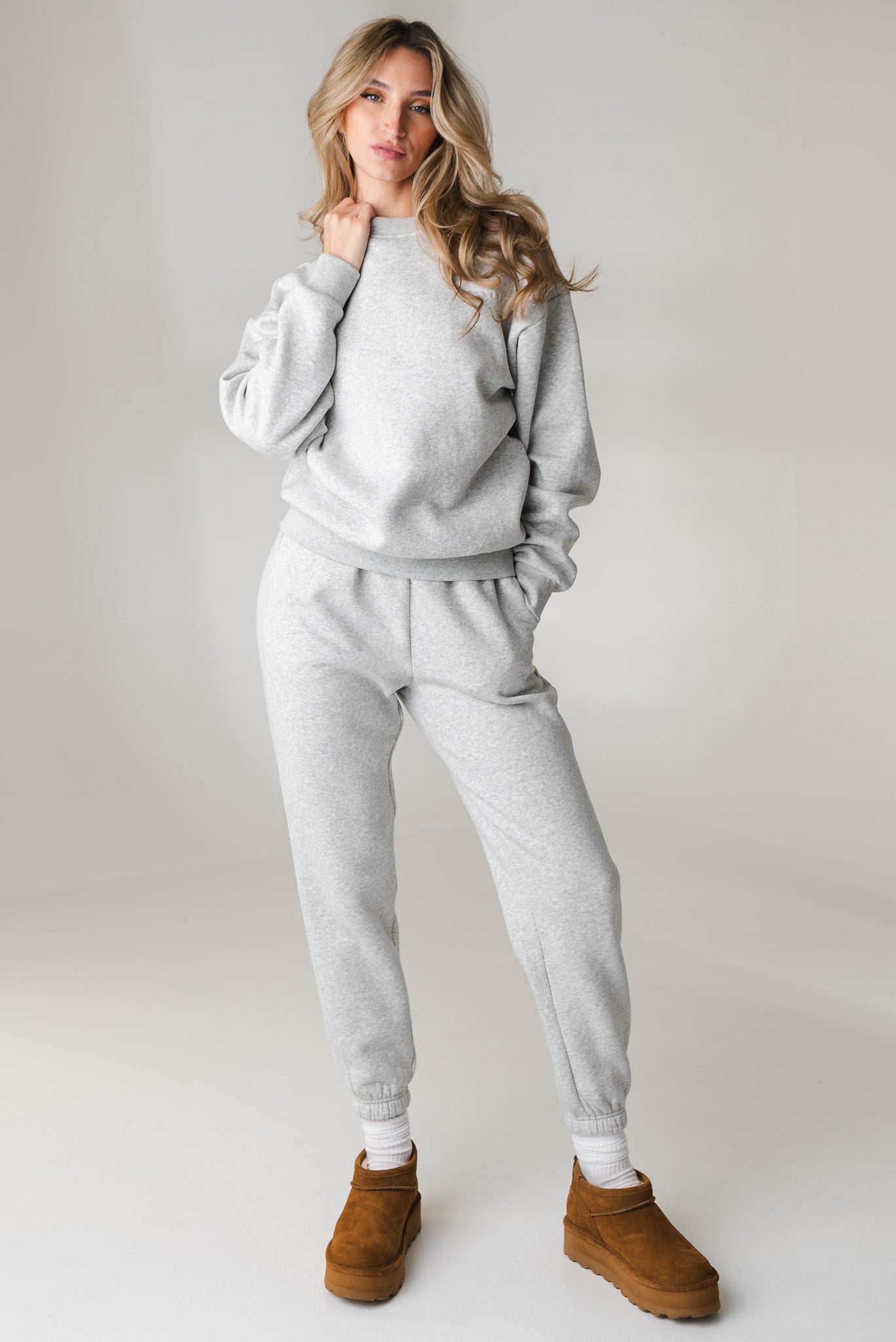 Vitality Cozy® Uni Crew - Stone Marl