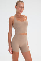 Cloud II™ Lace Up Tank - Khaki