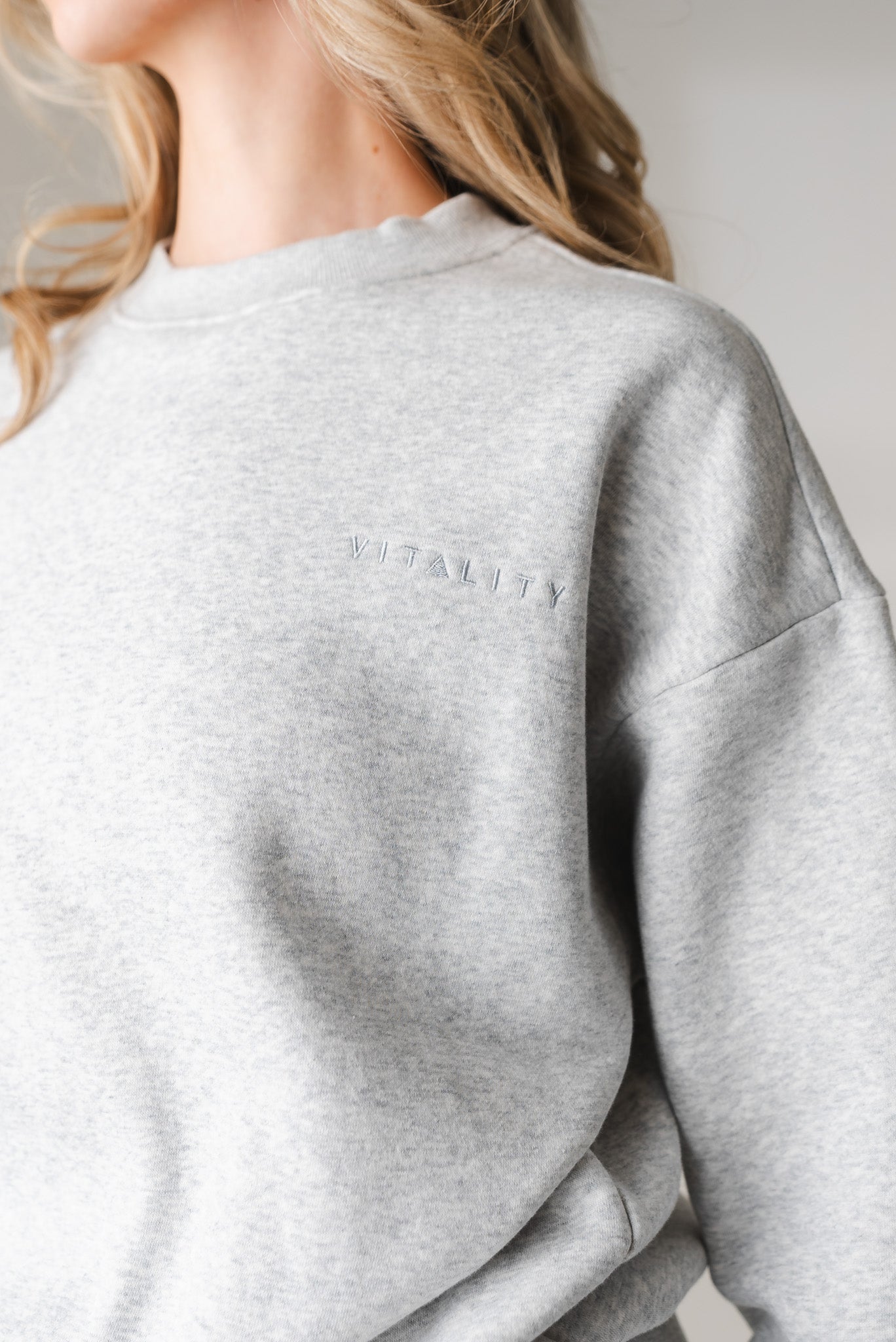 Vitality Cozy® Uni Crew - Stone Marl