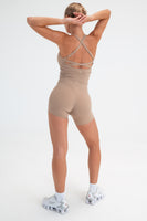 Cloud II™ Lace Up Tank - Khaki