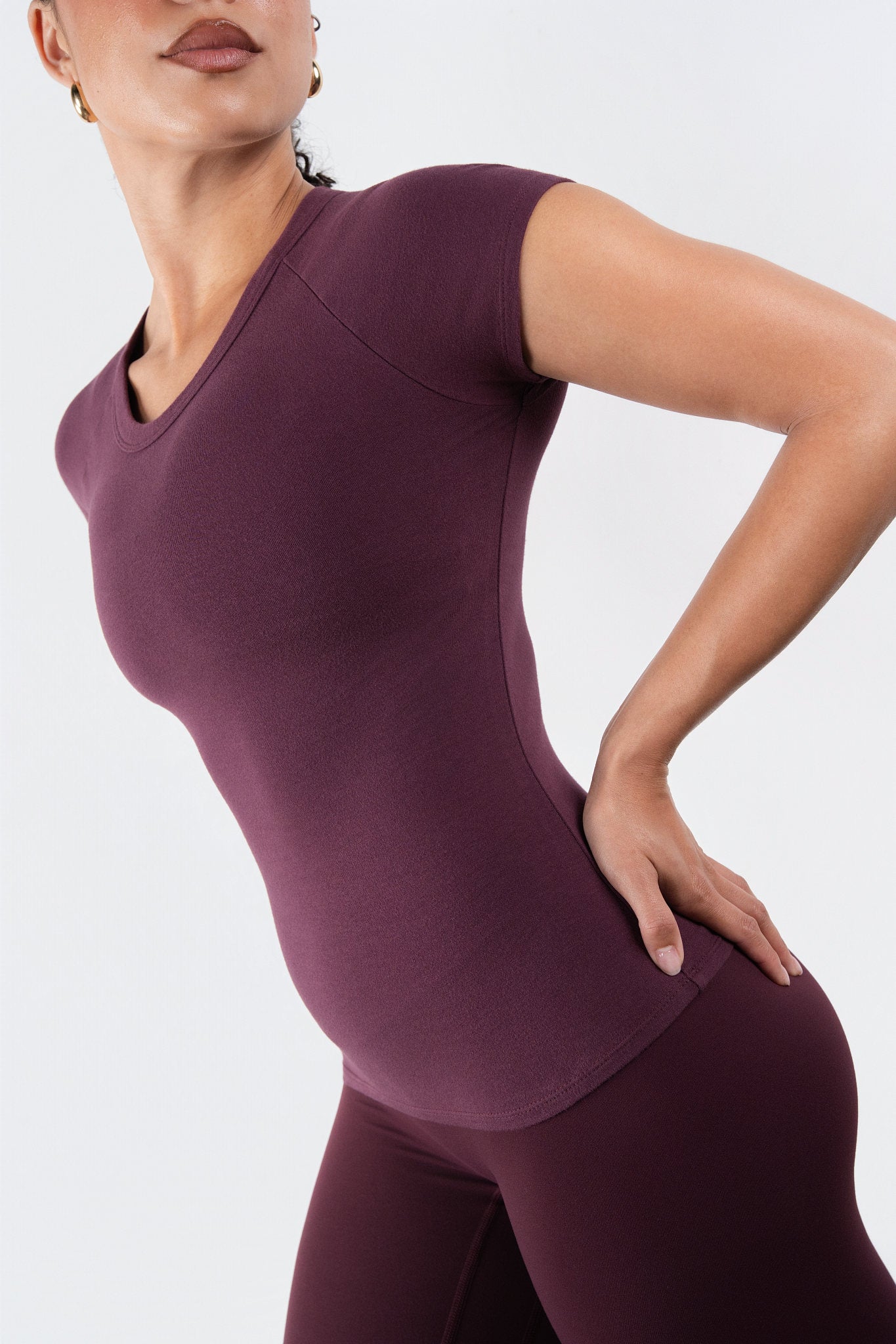 Vitality Basis® Raglan Tee - Wine