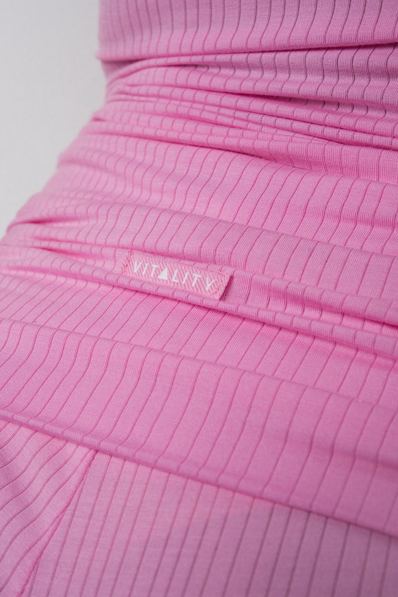 Vitality Float® Rib Foldover Short - Pink Frosting
