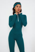 Cloud II™ Fitted Half Zip - Spruce Contrast