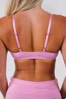 Vitality Float® Rib V Bralette - Pink Frosting
