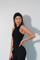 Cloud II™ Rib High Neck Tank - Midnight