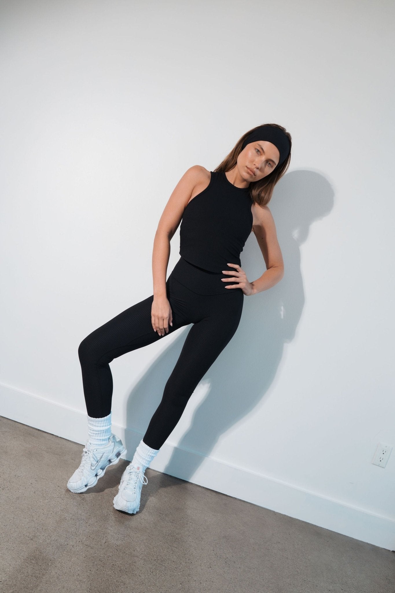 Cloud II™ Rib High Neck Tank - Midnight