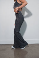 Cloud II™ Rib Wide Leg Trouser - Iron Washed