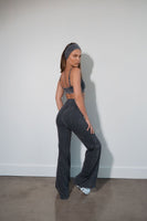 Cloud II™ Rib Wide Leg Trouser - Iron Washed