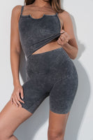 Cloud II™ Rib Biker Short - Iron Washed