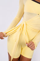 Vitality Flow Wrap Top - Vanilla