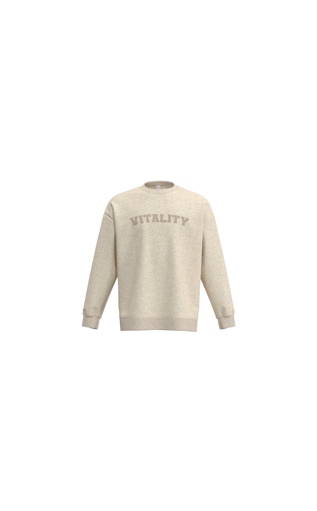 Vitality Cozy® Uni Crew - Oat Marl - Varsity