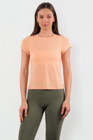Vitality Flow Simple Tee - Light Peach