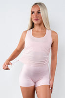 Vitality Flow Cinch Tank - Rose Quartz