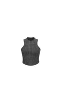 Cloud II™ Rib High Neck Tank - Iron Washed