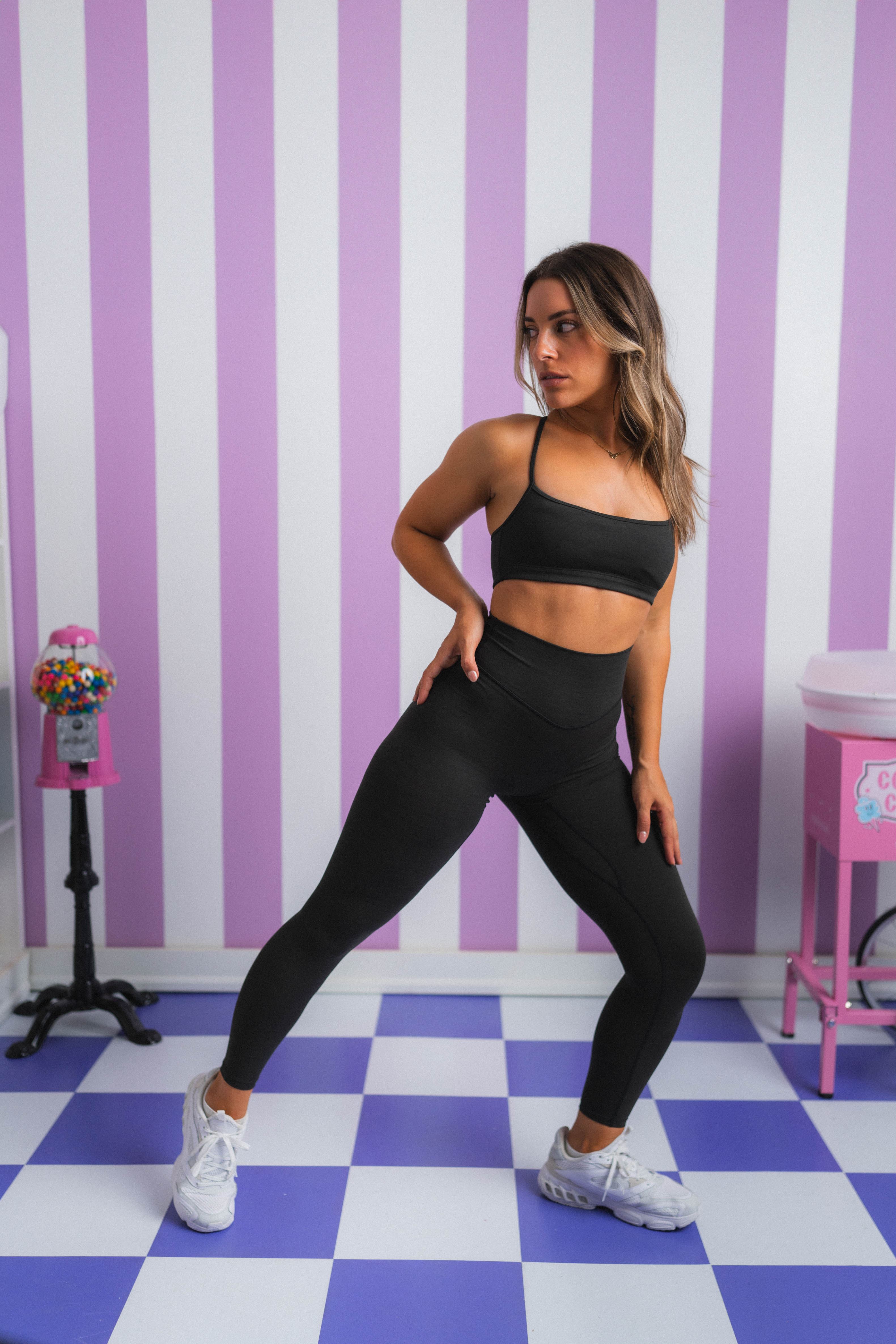 Vitality Daydream® Stitch Racer Bra - Midnight Marl