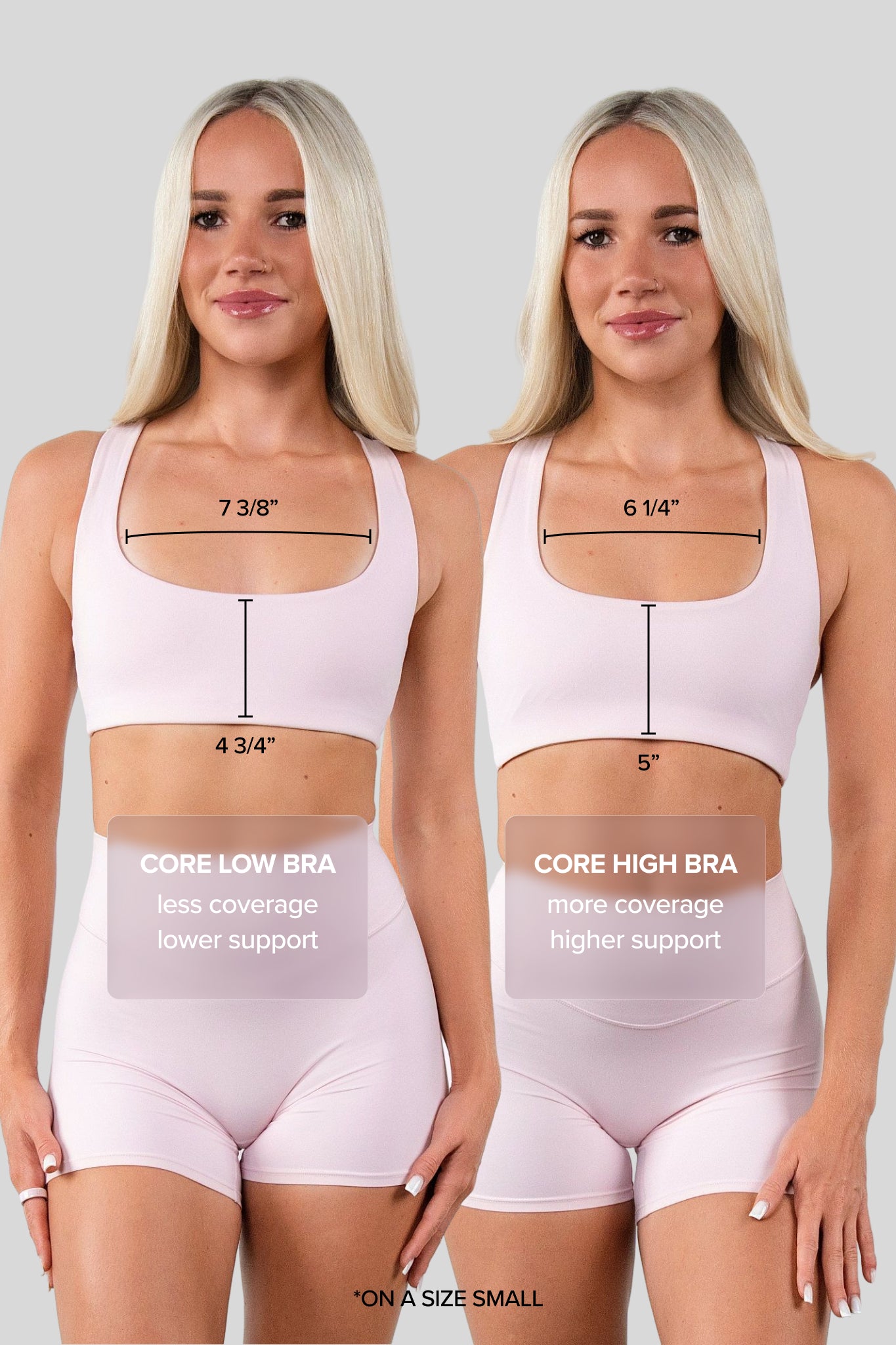Cloud II™ Core Low Bra - Rose Quartz