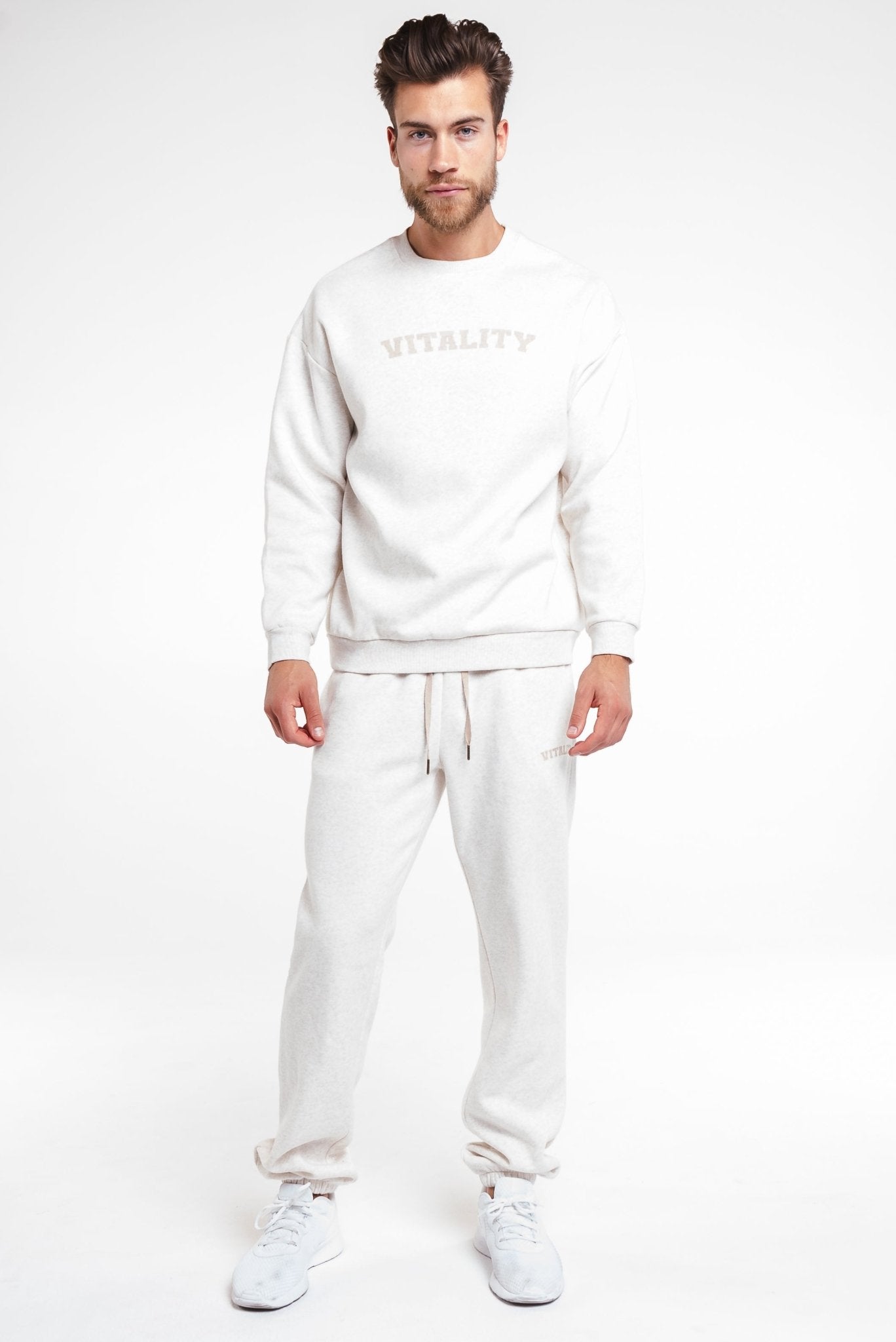 Vitality Cozy® Uni Jogger - Oat Marl - Varsity