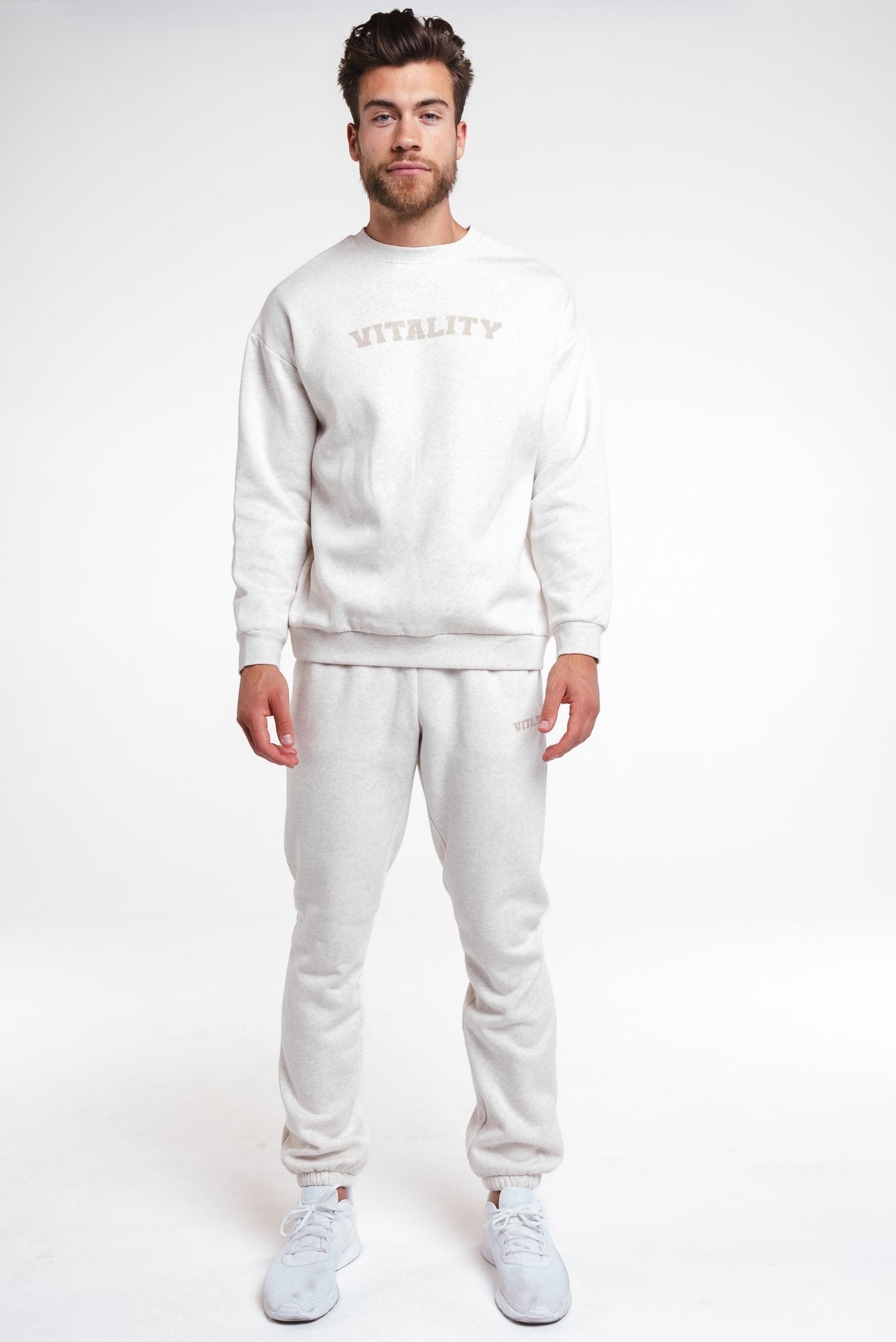 Vitality Cozy® Uni Crew - Oat Marl - Varsity