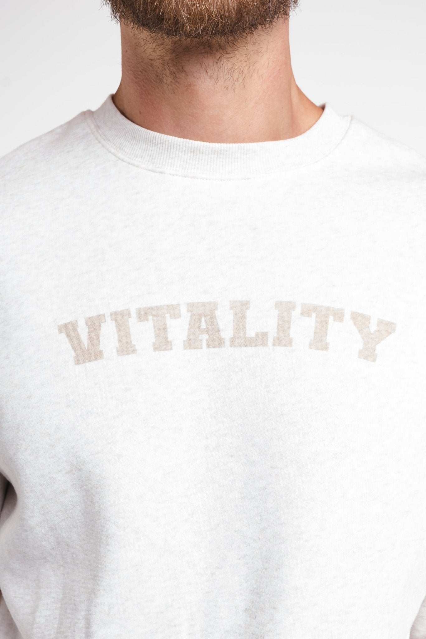 Vitality Cozy® Uni Crew - Oat Marl - Varsity