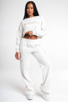 Vitality Cozy® Raw Hem Crop - Oat Marl - Varsity